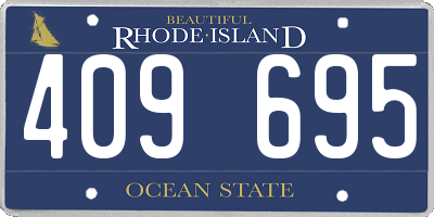 RI license plate 409695