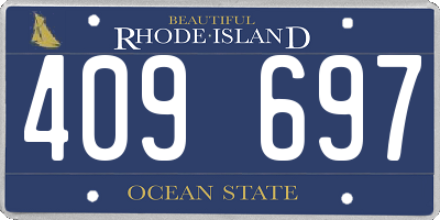 RI license plate 409697