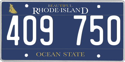 RI license plate 409750