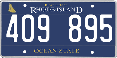 RI license plate 409895