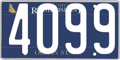 RI license plate 4099