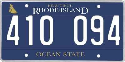 RI license plate 410094