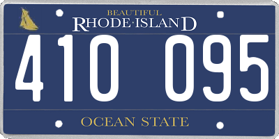 RI license plate 410095