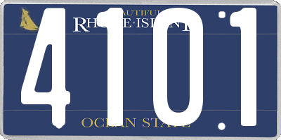 RI license plate 4101
