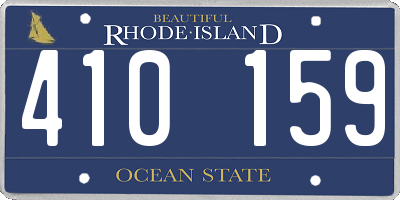 RI license plate 410159