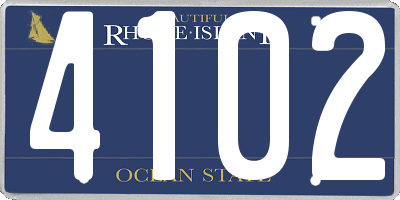 RI license plate 4102