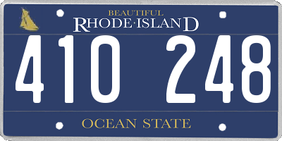 RI license plate 410248