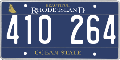 RI license plate 410264