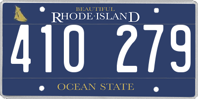 RI license plate 410279
