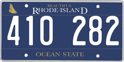 RI license plate 410282