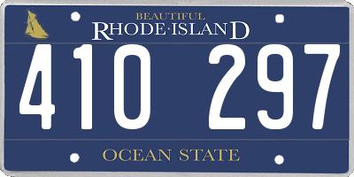 RI license plate 410297