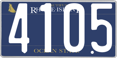 RI license plate 4105