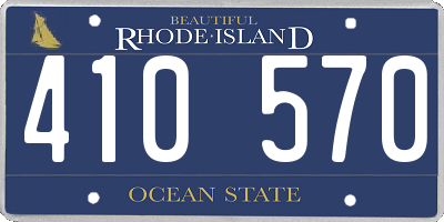 RI license plate 410570