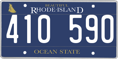 RI license plate 410590