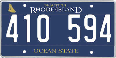 RI license plate 410594