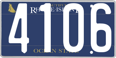 RI license plate 4106