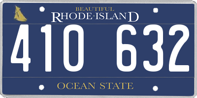 RI license plate 410632