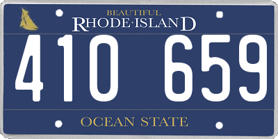 RI license plate 410659
