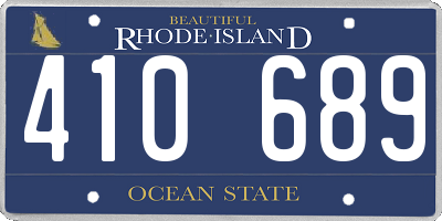 RI license plate 410689
