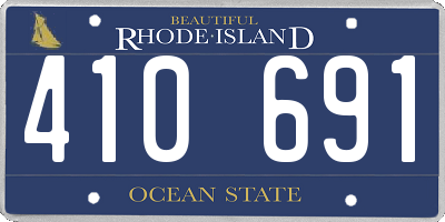RI license plate 410691