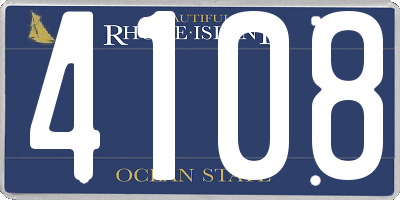 RI license plate 4108