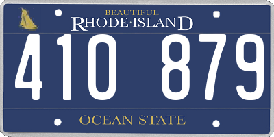 RI license plate 410879