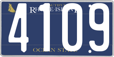 RI license plate 4109