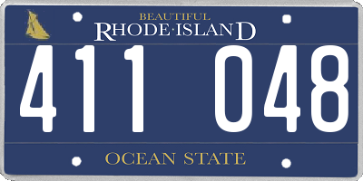 RI license plate 411048