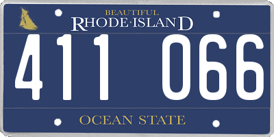 RI license plate 411066