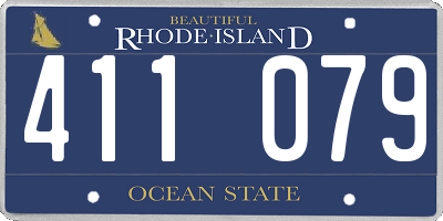 RI license plate 411079
