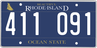 RI license plate 411091
