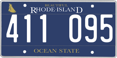 RI license plate 411095