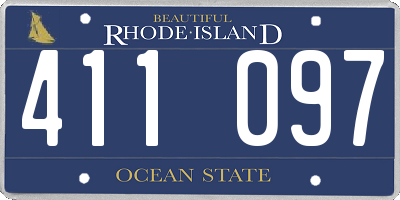 RI license plate 411097