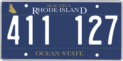 RI license plate 411127