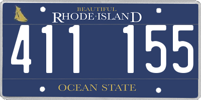 RI license plate 411155