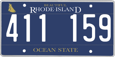RI license plate 411159