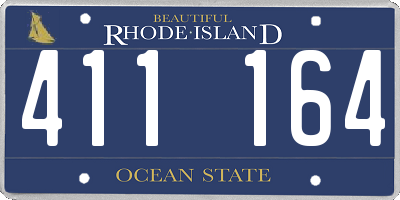 RI license plate 411164