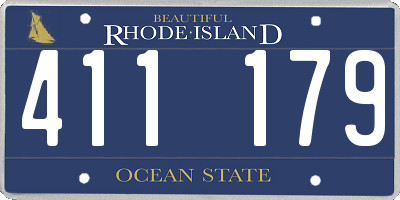 RI license plate 411179