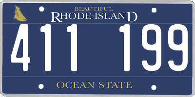 RI license plate 411199
