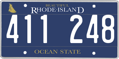 RI license plate 411248