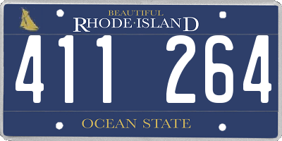RI license plate 411264
