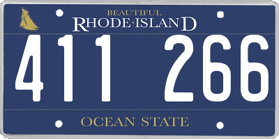RI license plate 411266