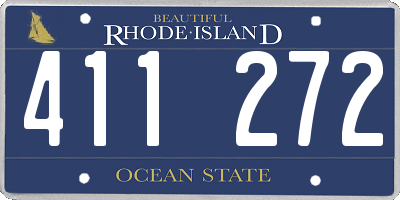 RI license plate 411272