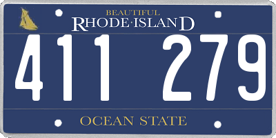 RI license plate 411279