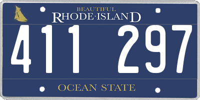 RI license plate 411297