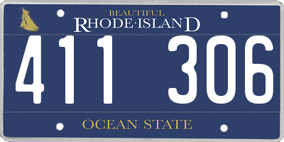 RI license plate 411306