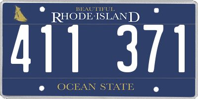 RI license plate 411371