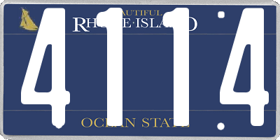 RI license plate 4114