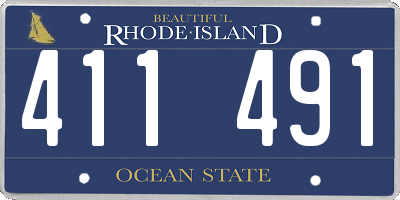 RI license plate 411491