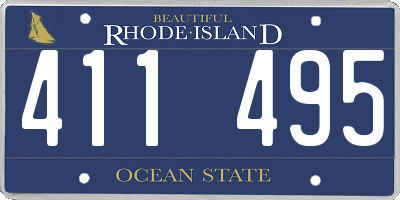 RI license plate 411495